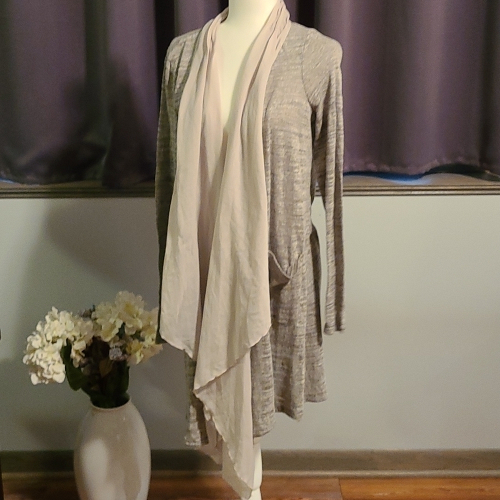Anthropologie NWT Long Sweater With Scarf - Ladies Medium - Picture 3 of 11